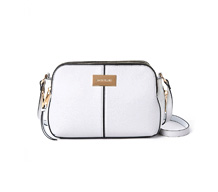 Triple compartment cross body bag